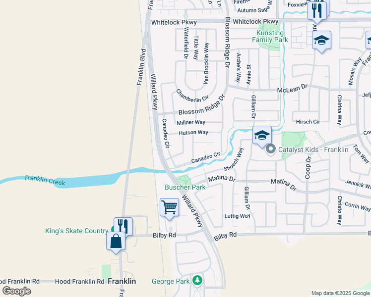 map of restaurants, bars, coffee shops, grocery stores, and more near 10245 Nevers Way in Elk Grove