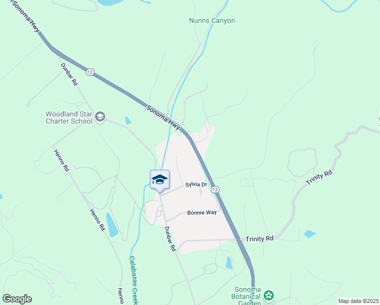 map of restaurants, bars, coffee shops, grocery stores, and more near 12250 Jerri Drive in Glen Ellen