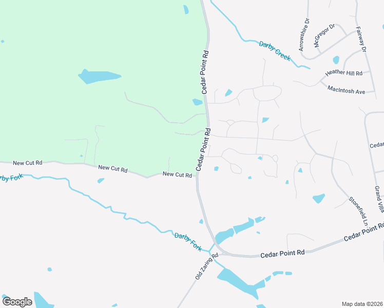 map of restaurants, bars, coffee shops, grocery stores, and more near 2628 Cedar Point Road in La Grange