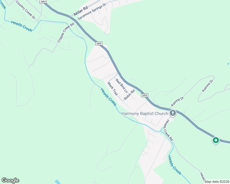 map of restaurants, bars, coffee shops, grocery stores, and more near 5632 Mark Trail in House Springs