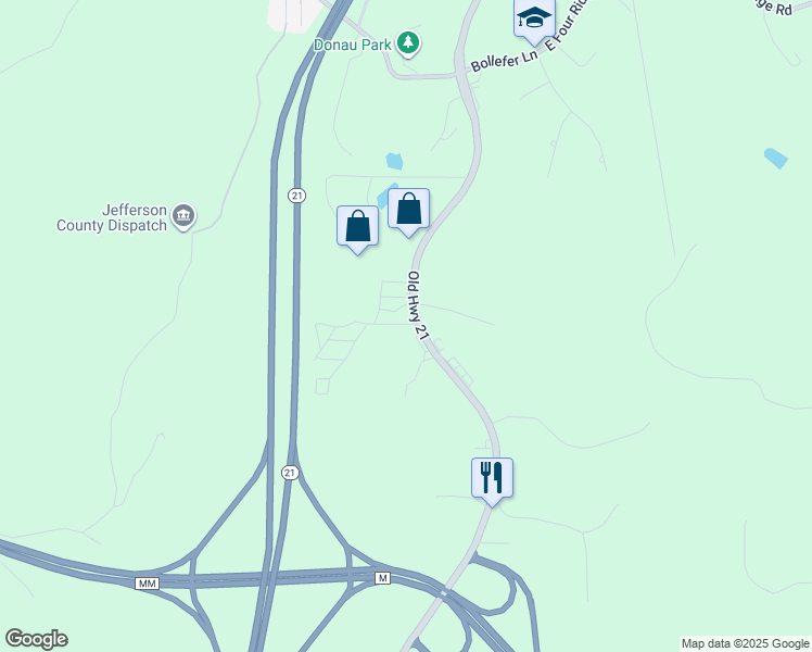 map of restaurants, bars, coffee shops, grocery stores, and more near 4751 Edgewood Acres Drive in House Springs