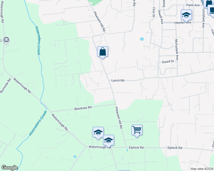 map of restaurants, bars, coffee shops, grocery stores, and more near 1140 Pleasant Hill Road in Sebastopol
