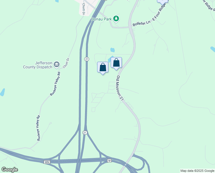map of restaurants, bars, coffee shops, grocery stores, and more near 129 Golden View in House Springs