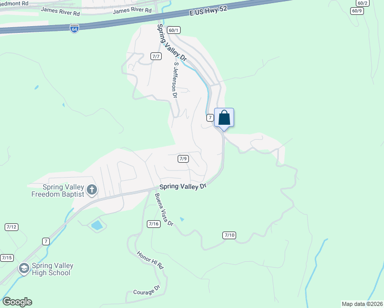 map of restaurants, bars, coffee shops, grocery stores, and more near 1449 Spring Valley Circle in Huntington