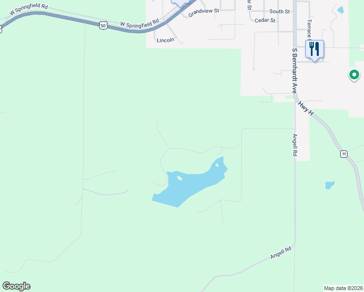 map of restaurants, bars, coffee shops, grocery stores, and more near 219 Fox Run Road in Gerald
