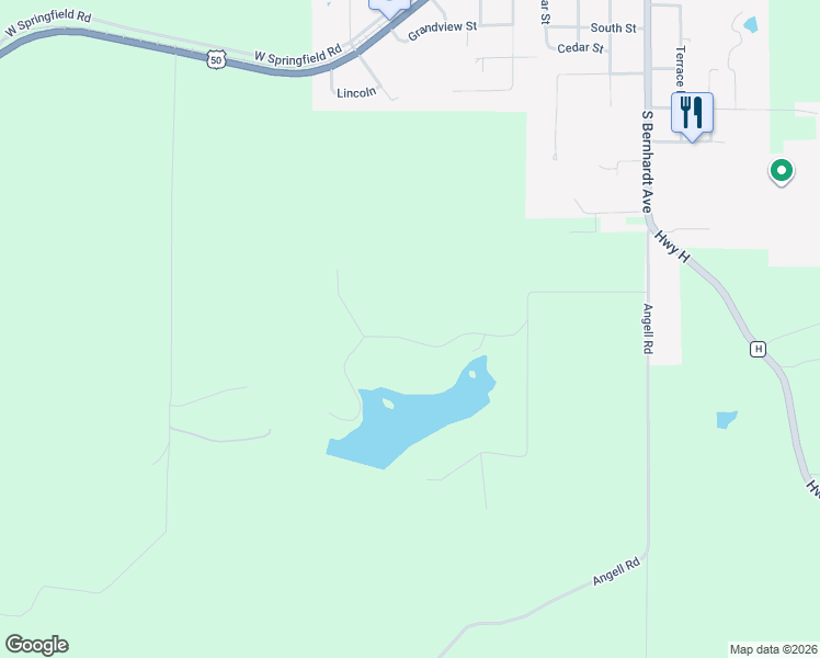 map of restaurants, bars, coffee shops, grocery stores, and more near 240 Foxboro Road in Gerald