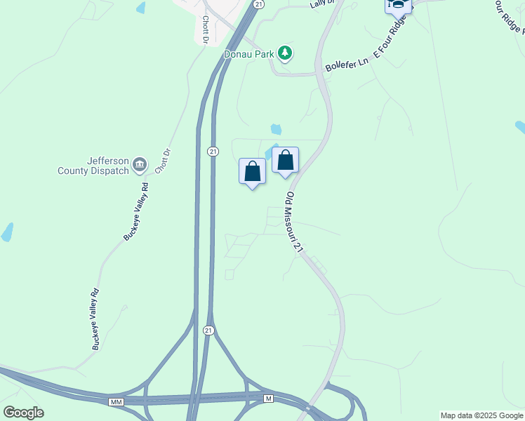 map of restaurants, bars, coffee shops, grocery stores, and more near 129 Golden View in House Springs