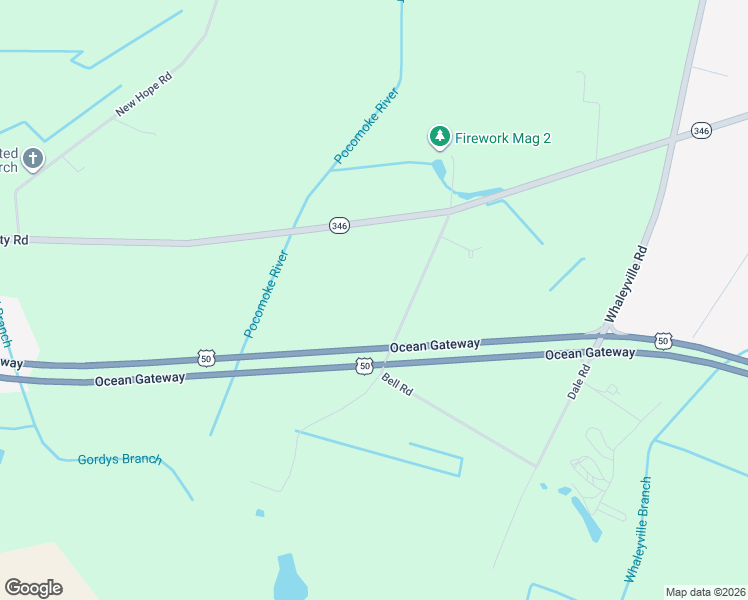map of restaurants, bars, coffee shops, grocery stores, and more near 11331 Bell Road in Whaleyville