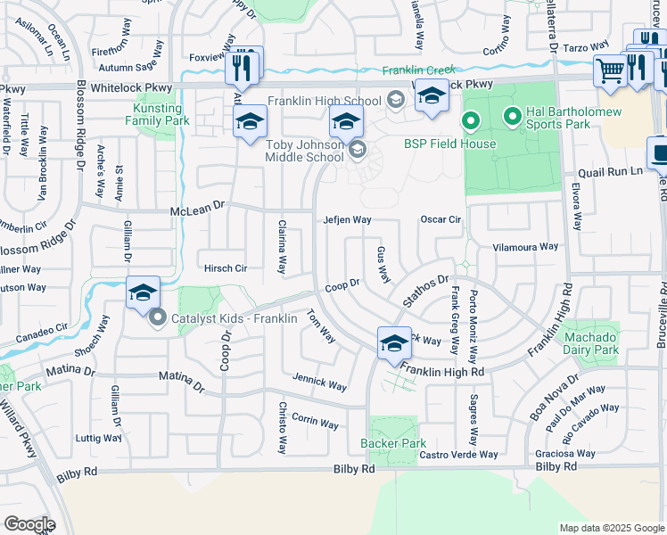 map of restaurants, bars, coffee shops, grocery stores, and more near 10181 Jenny Lynn Way in Elk Grove