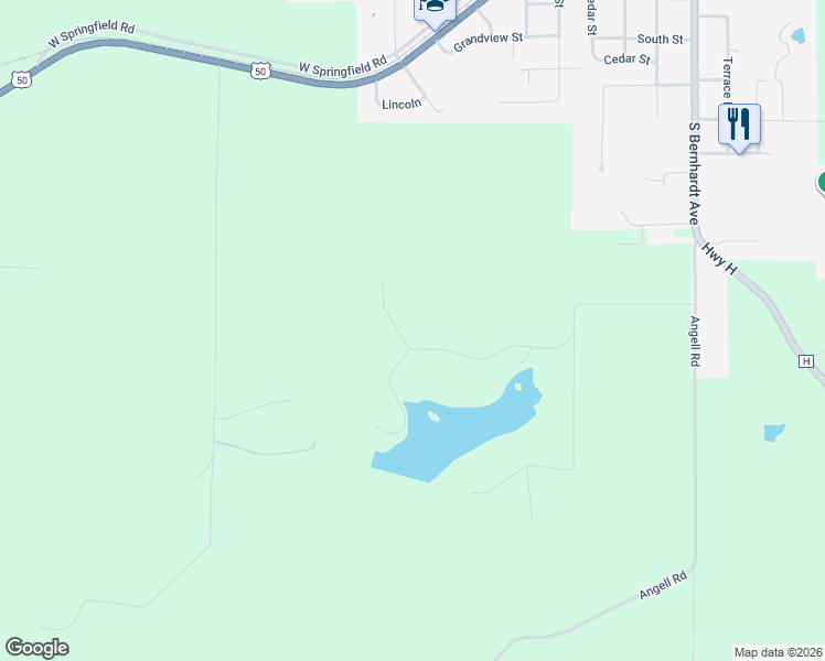 map of restaurants, bars, coffee shops, grocery stores, and more near 219 Fox Run Road in Gerald