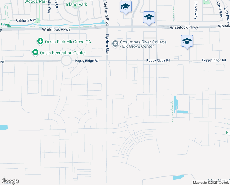 map of restaurants, bars, coffee shops, grocery stores, and more near 8350 Poppy Ridge Road in Elk Grove
