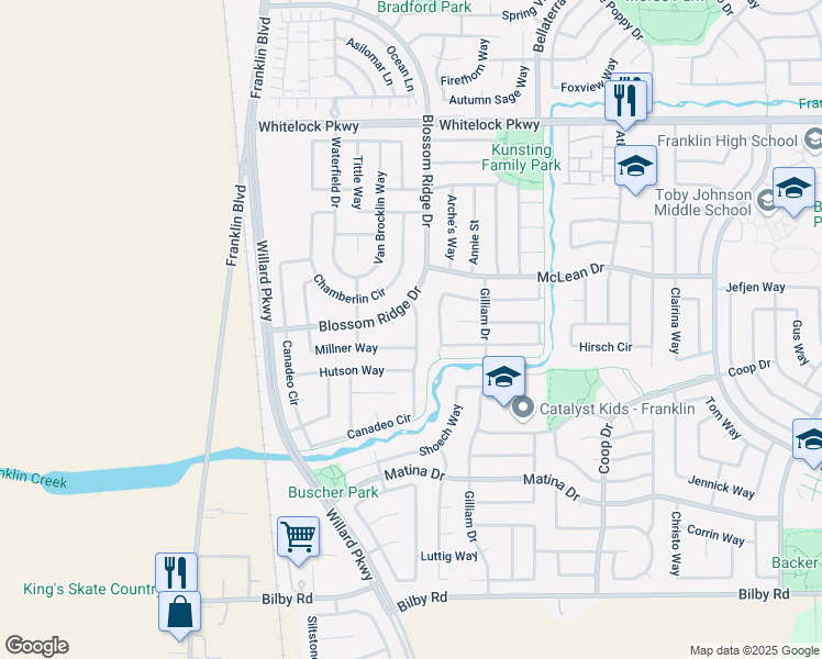 map of restaurants, bars, coffee shops, grocery stores, and more near 10170 Canadeo Circle in Elk Grove