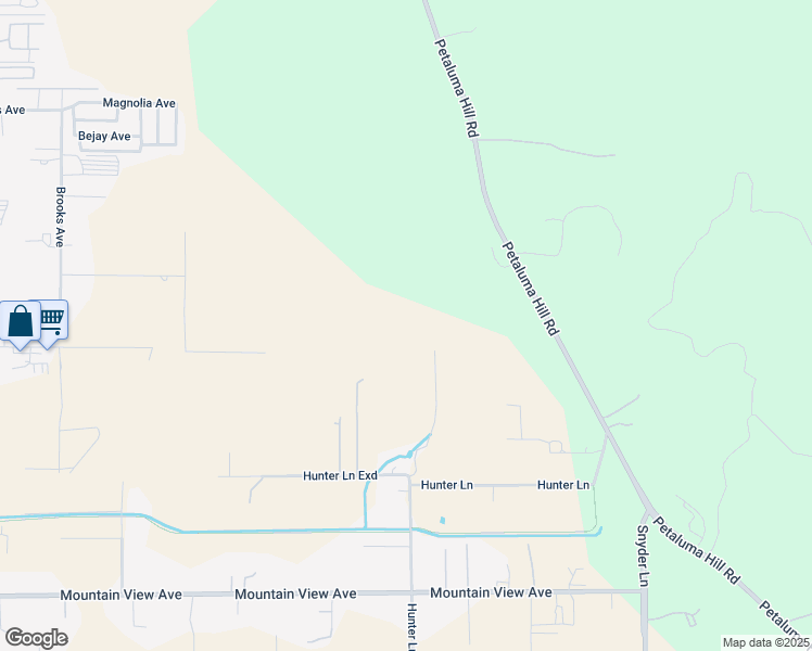 map of restaurants, bars, coffee shops, grocery stores, and more near 4407 Petaluma Hill Road in Santa Rosa