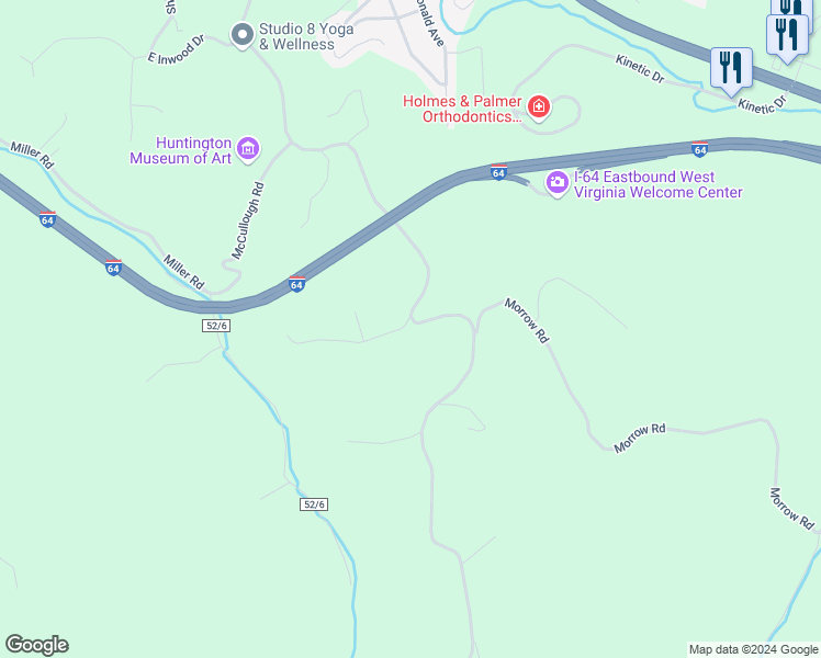 map of restaurants, bars, coffee shops, grocery stores, and more near 3161-3171 Galesway Rd in Huntington