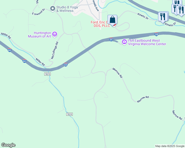 map of restaurants, bars, coffee shops, grocery stores, and more near 3161-3171 Galesway Rd in Huntington