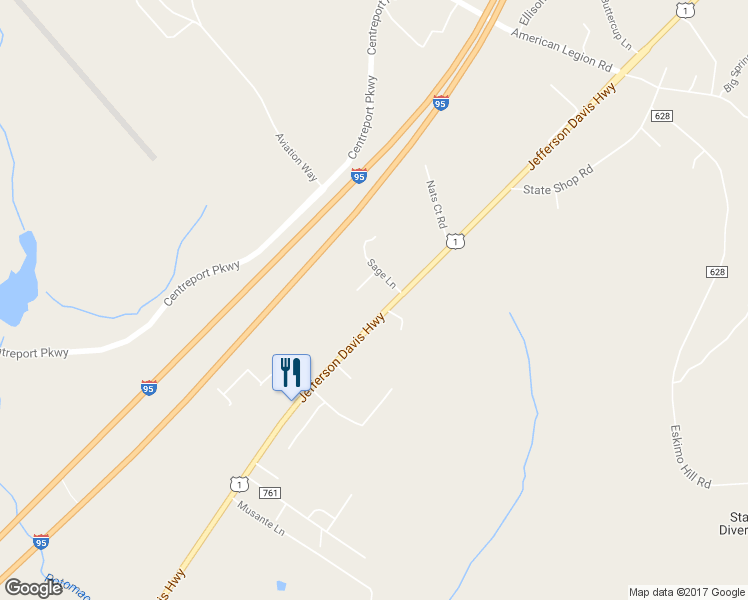 map of restaurants, bars, coffee shops, grocery stores, and more near 31 Utah Place in Fredericksburg