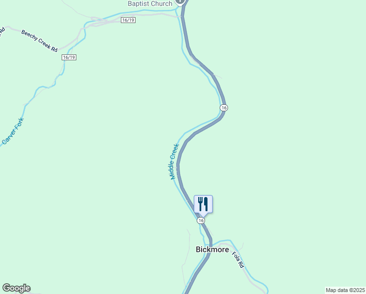 map of restaurants, bars, coffee shops, grocery stores, and more near 7114 Clay Highway in Bickmore