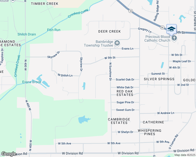 map of restaurants, bars, coffee shops, grocery stores, and more near 242-298 North Westlin Drive in Jasper