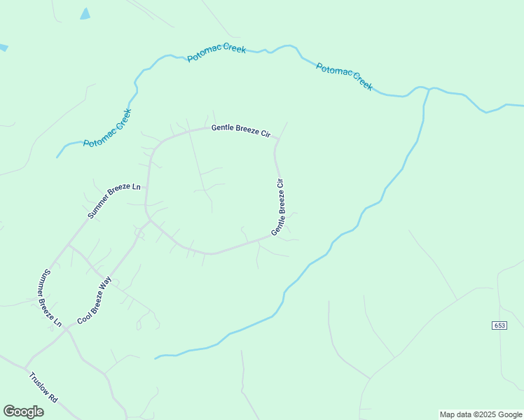 map of restaurants, bars, coffee shops, grocery stores, and more near 285 Gentle Breeze Circle in Fredericksburg