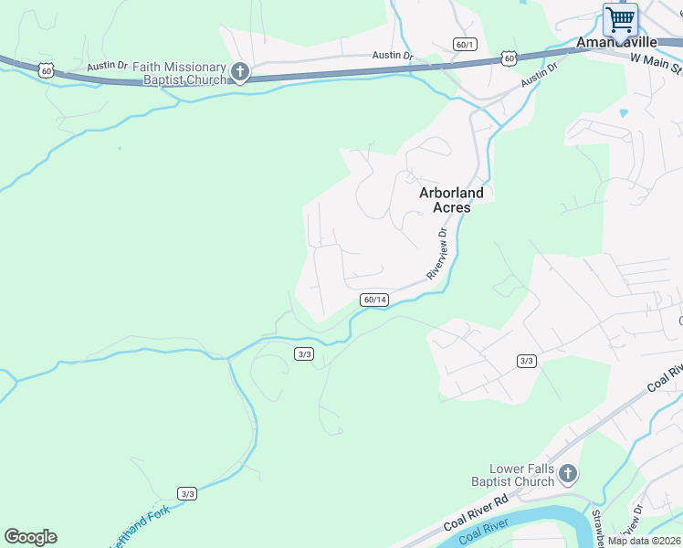 map of restaurants, bars, coffee shops, grocery stores, and more near 200-298 Meadow View Lane in Saint Albans