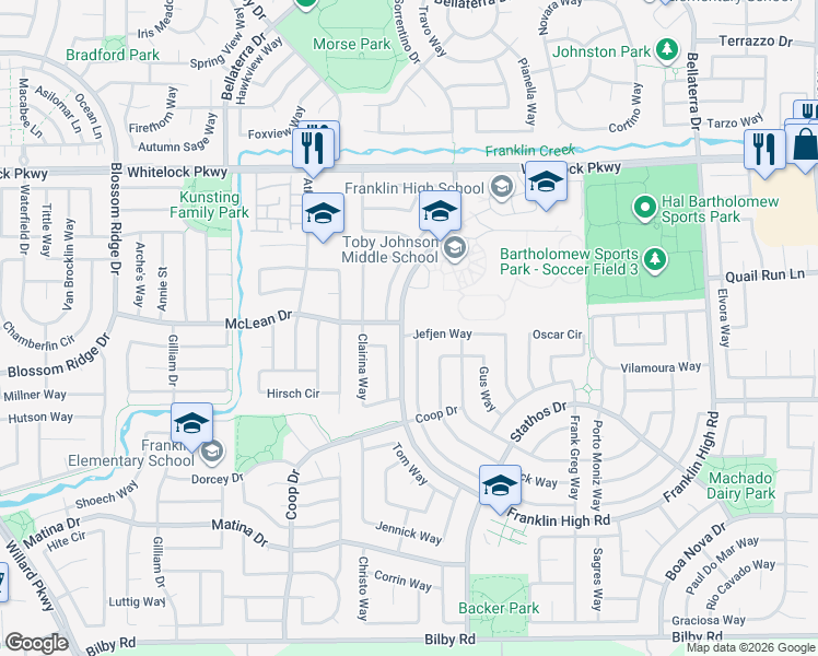 map of restaurants, bars, coffee shops, grocery stores, and more near in Elk Grove