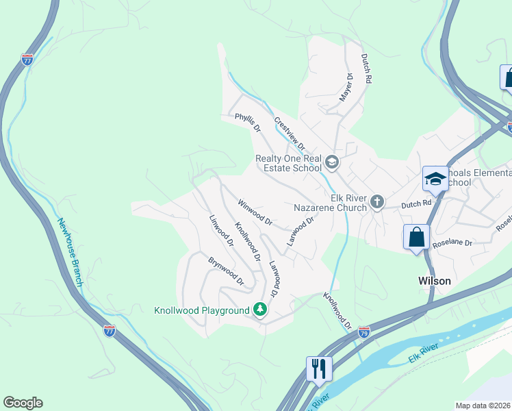 map of restaurants, bars, coffee shops, grocery stores, and more near 9 Pauley Heights in Charleston