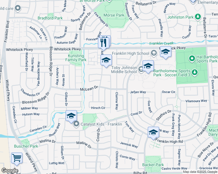map of restaurants, bars, coffee shops, grocery stores, and more near 10114 Upshaw Way in Elk Grove
