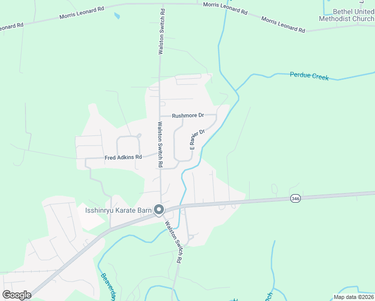 map of restaurants, bars, coffee shops, grocery stores, and more near 7187 East Ranier Drive in Parsonsburg