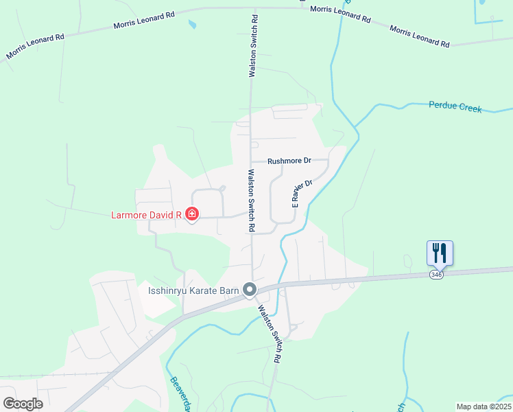 map of restaurants, bars, coffee shops, grocery stores, and more near 7208 Walston Switch Road in Parsonsburg