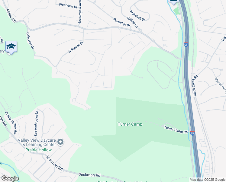 map of restaurants, bars, coffee shops, grocery stores, and more near 5361 Chippendale Lane in Imperial