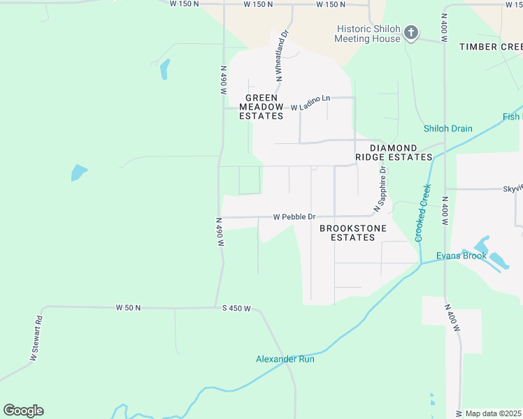 map of restaurants, bars, coffee shops, grocery stores, and more near 4578 West Pebble Drive in Jasper