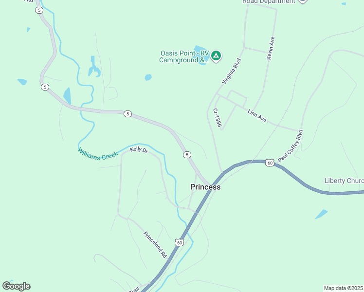 map of restaurants, bars, coffee shops, grocery stores, and more near 12128-12298 Shelton Lane in Ashland