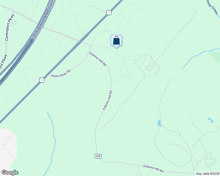 map of restaurants, bars, coffee shops, grocery stores, and more near 120 Eskimo Hill Road in Stafford