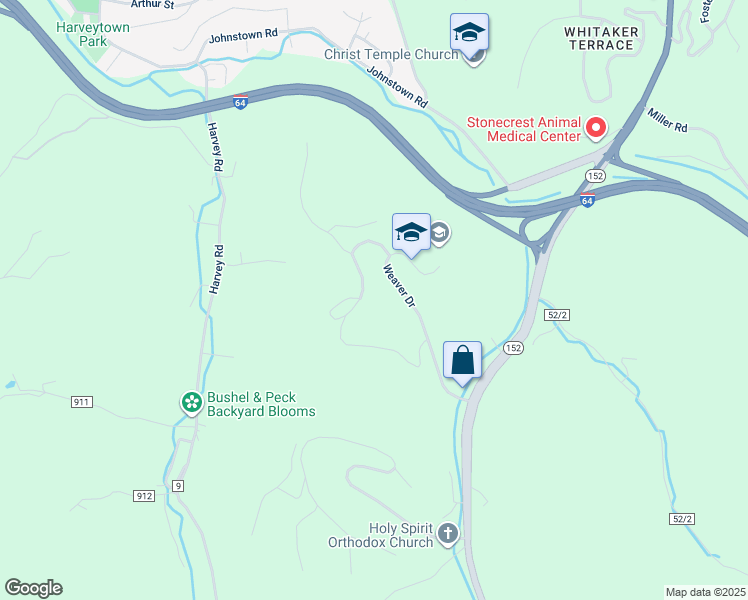 map of restaurants, bars, coffee shops, grocery stores, and more near 1051-1073 Bradley Foster Drive in Huntington