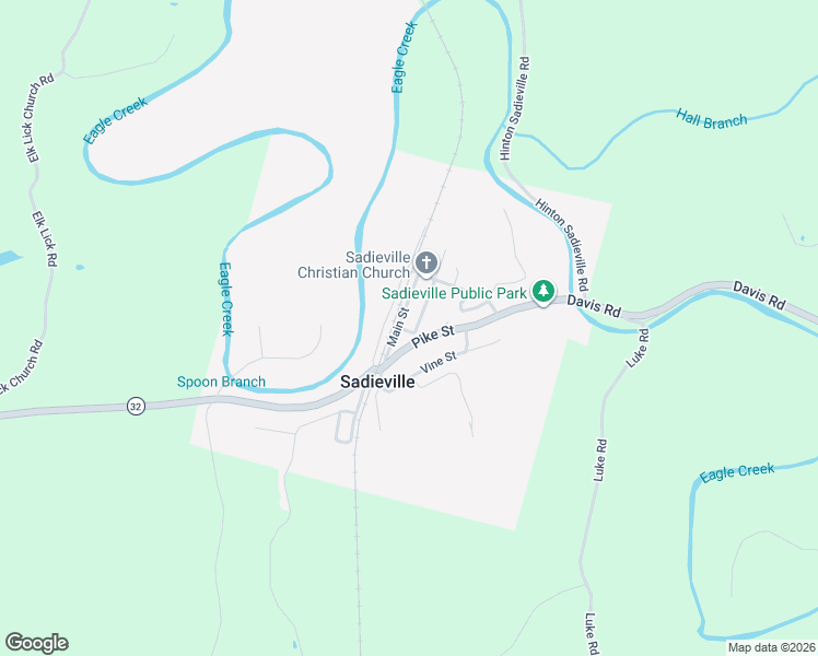 map of restaurants, bars, coffee shops, grocery stores, and more near 668 Pike Street in Sadieville