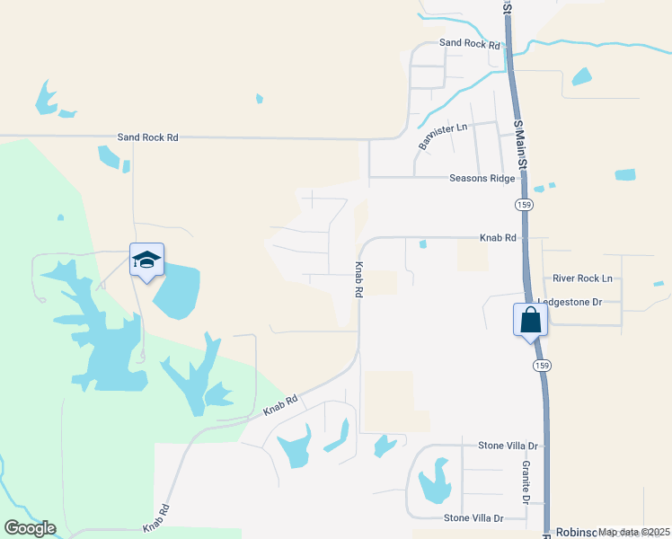 map of restaurants, bars, coffee shops, grocery stores, and more near 5525 South Woods Manor Drive in Smithton
