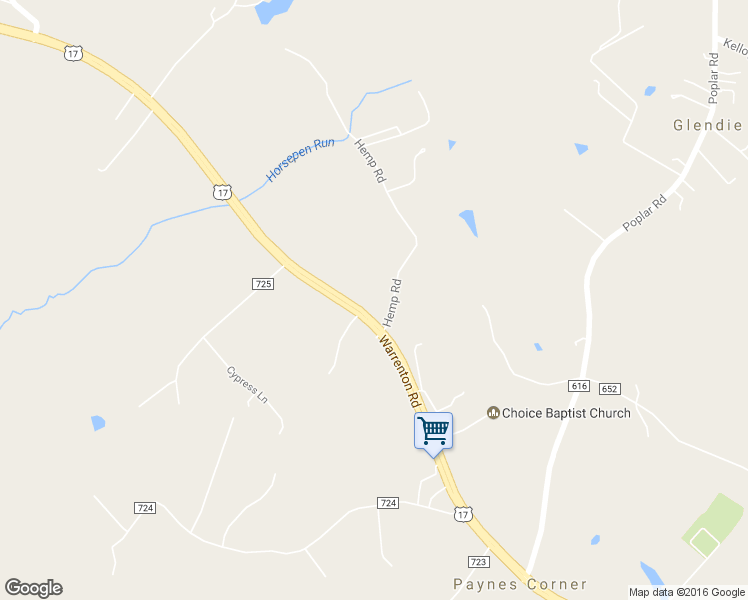 map of restaurants, bars, coffee shops, grocery stores, and more near 1670 Warrenton Road in Fredericksburg