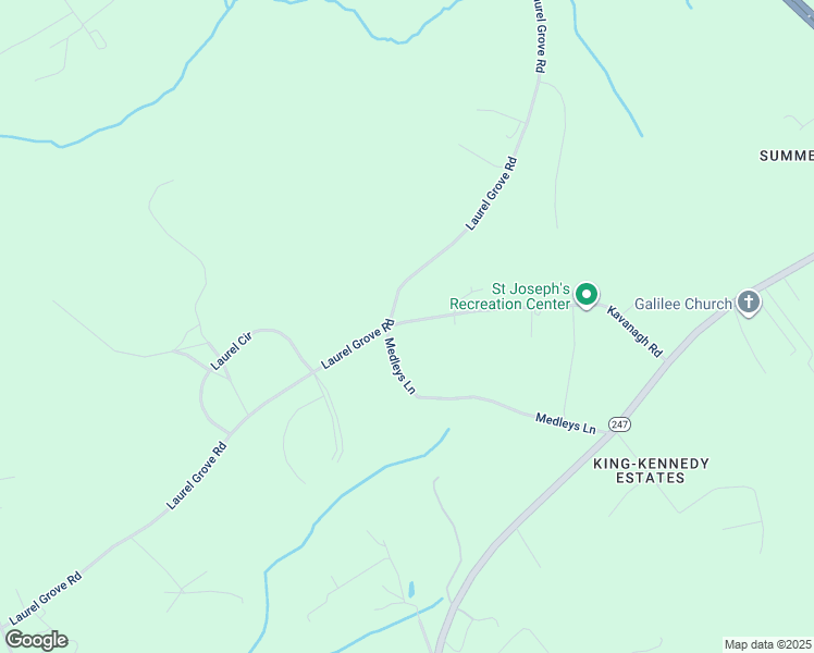 map of restaurants, bars, coffee shops, grocery stores, and more near 40425 Kavanagh Road in Mechanicsville