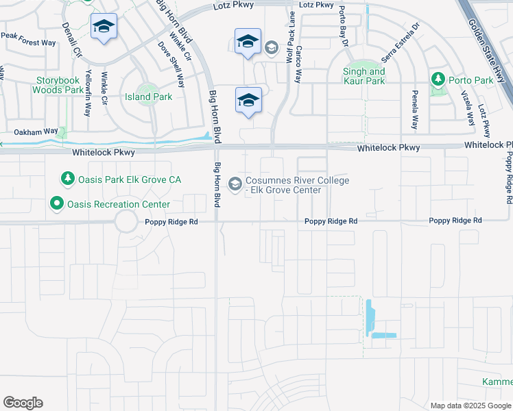 map of restaurants, bars, coffee shops, grocery stores, and more near 8109 Poppy Ridge Road in Elk Grove