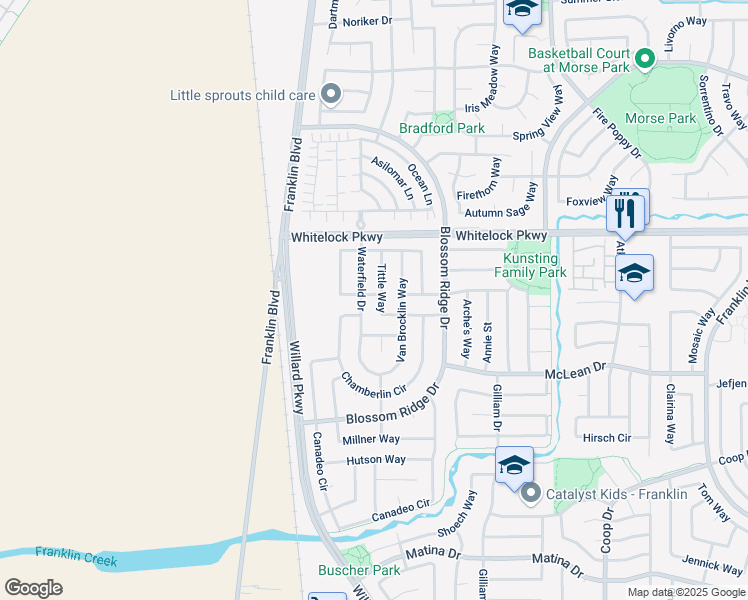 map of restaurants, bars, coffee shops, grocery stores, and more near 4808 Conzelman Way in Elk Grove