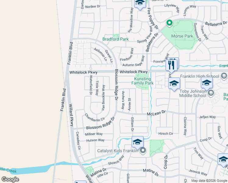 map of restaurants, bars, coffee shops, grocery stores, and more near 5024 Luckman Way in Elk Grove