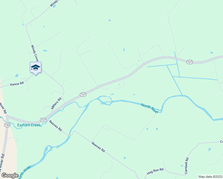 map of restaurants, bars, coffee shops, grocery stores, and more near Bluff Overlook in Bridgewater