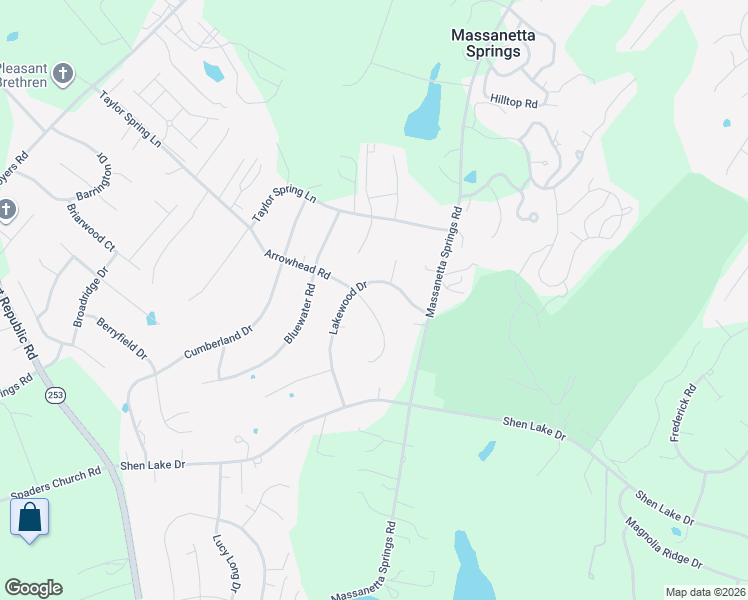 map of restaurants, bars, coffee shops, grocery stores, and more near 3287 Lakewood Drive in Harrisonburg