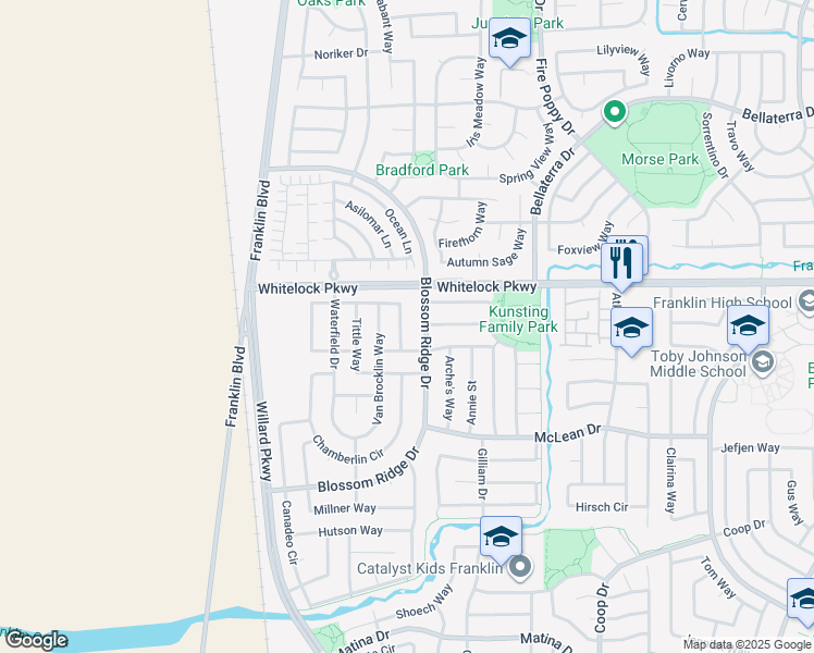 map of restaurants, bars, coffee shops, grocery stores, and more near 5037 Jurgenson Way in Elk Grove