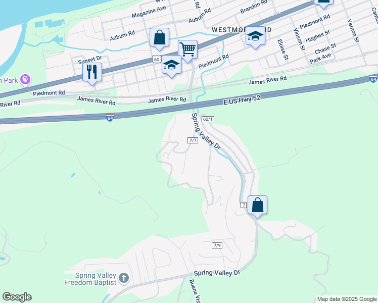 map of restaurants, bars, coffee shops, grocery stores, and more near 1133 Jefferson Ave in Huntington