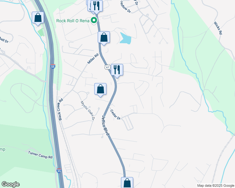 map of restaurants, bars, coffee shops, grocery stores, and more near 5230 U.S. 61 in Imperial