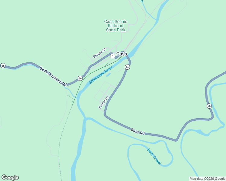 map of restaurants, bars, coffee shops, grocery stores, and more near Cass Road in Cass