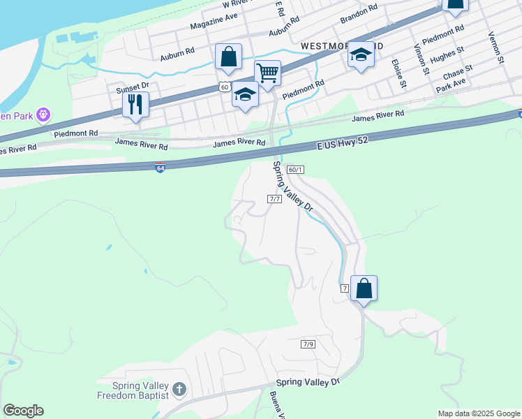 map of restaurants, bars, coffee shops, grocery stores, and more near 1133 Jefferson Ave in Huntington