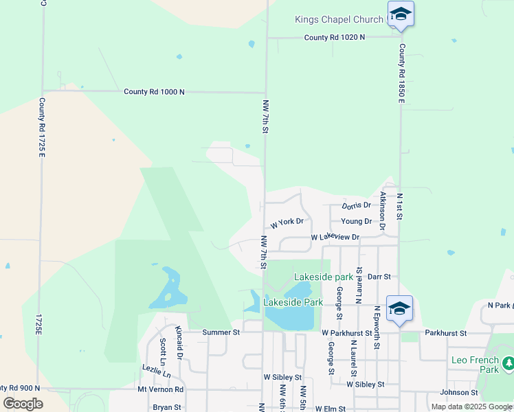 map of restaurants, bars, coffee shops, grocery stores, and more near 1202 Northwest 7th Street in Fairfield
