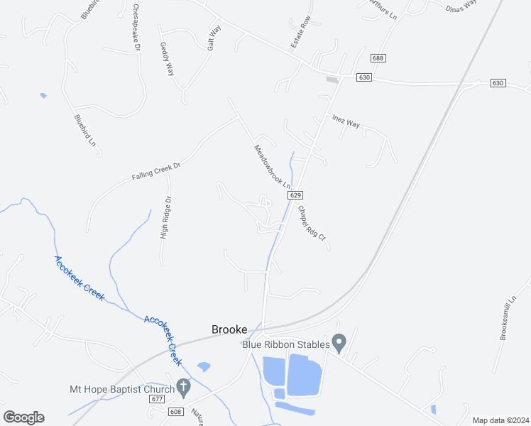 map of restaurants, bars, coffee shops, grocery stores, and more near 136 Andrew Chapel Road in Stafford